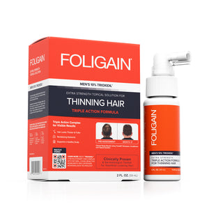 FOLIGAIN Triple Action Complete Formula For Thinning Hair For Men 10% Trioxidil - FOLIGAIN EUROPE