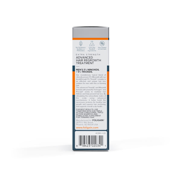 FOLIGAIN Napredna obnova kose za muškarce Minoksidil 5% + Trioxidil 5%